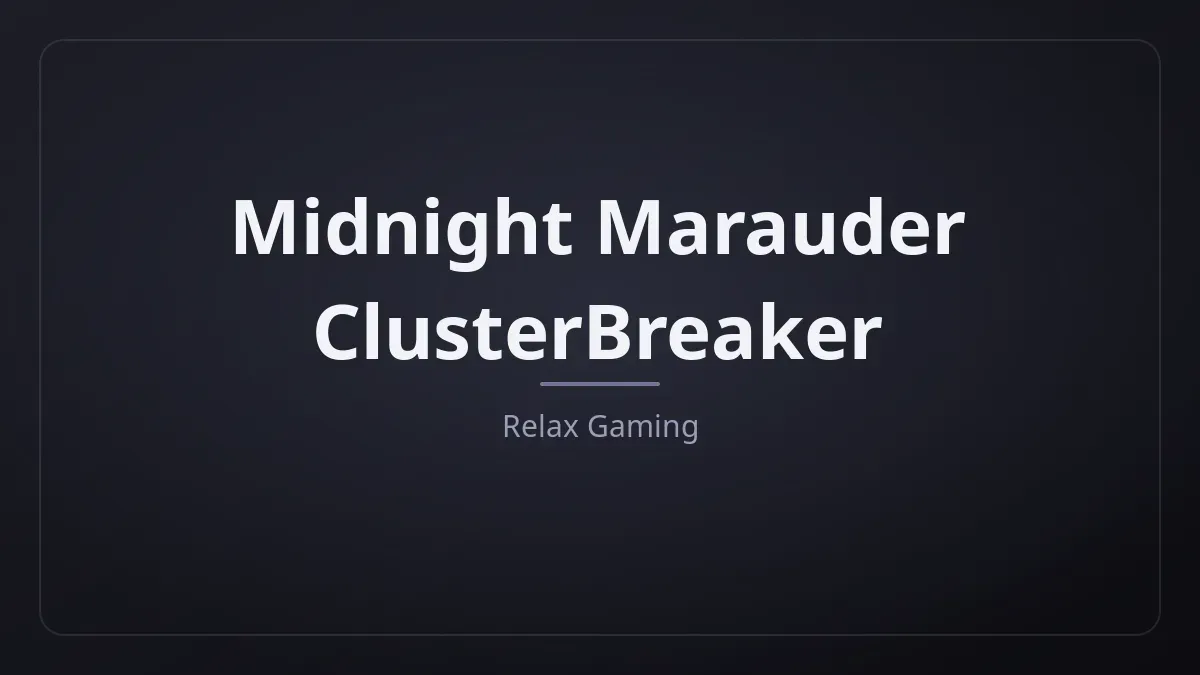 Midnight Marauder ClusterBreaker kapak görseli