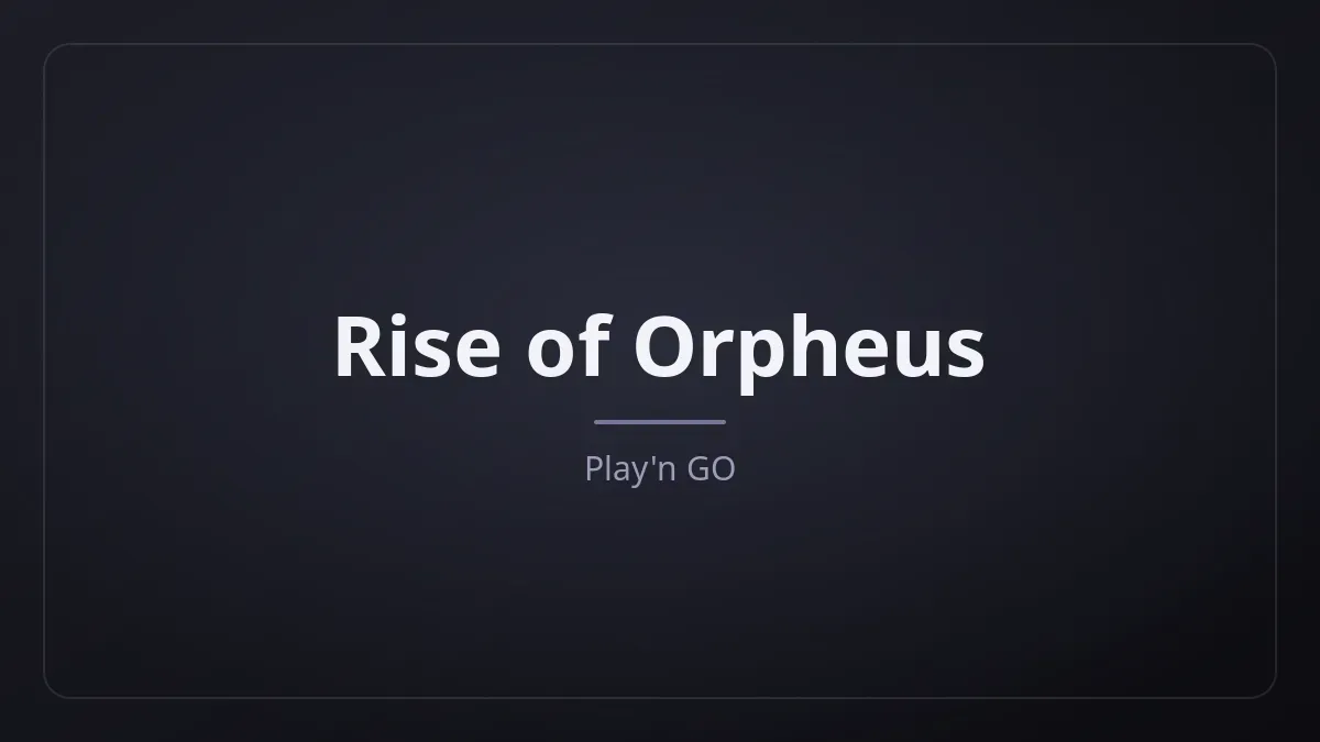 Rise of Orpheus kapak görseli