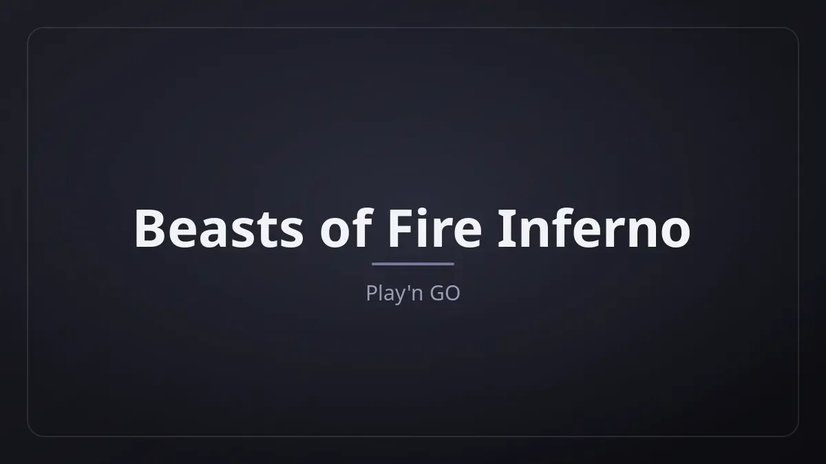 Beasts of Fire Inferno kapak görseli