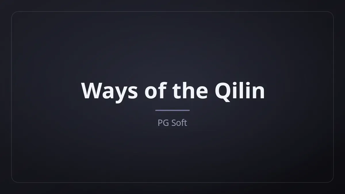 Ways of the Qilin kapak görseli