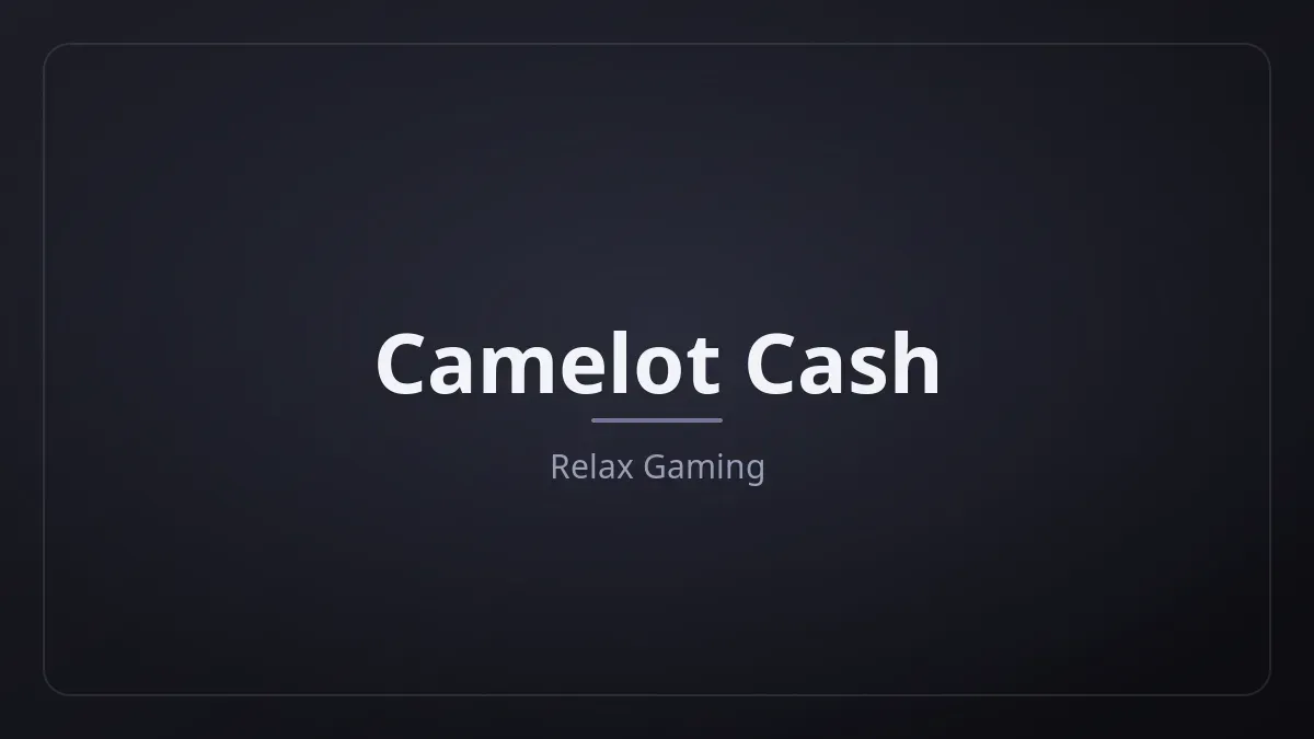 Camelot Cash kapak görseli