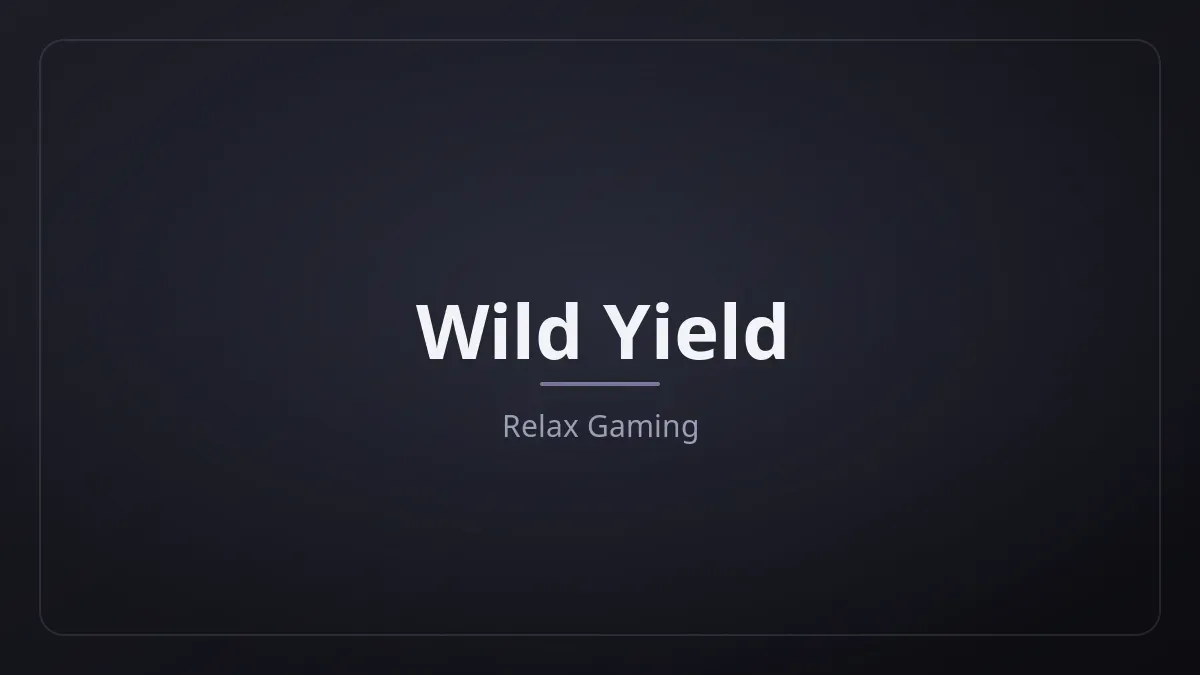 Wild Yield kapak görseli