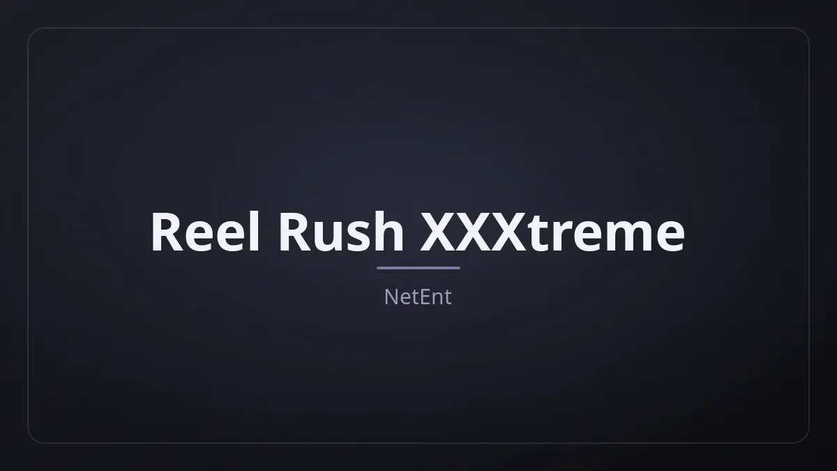Reel Rush XXXtreme kapak görseli