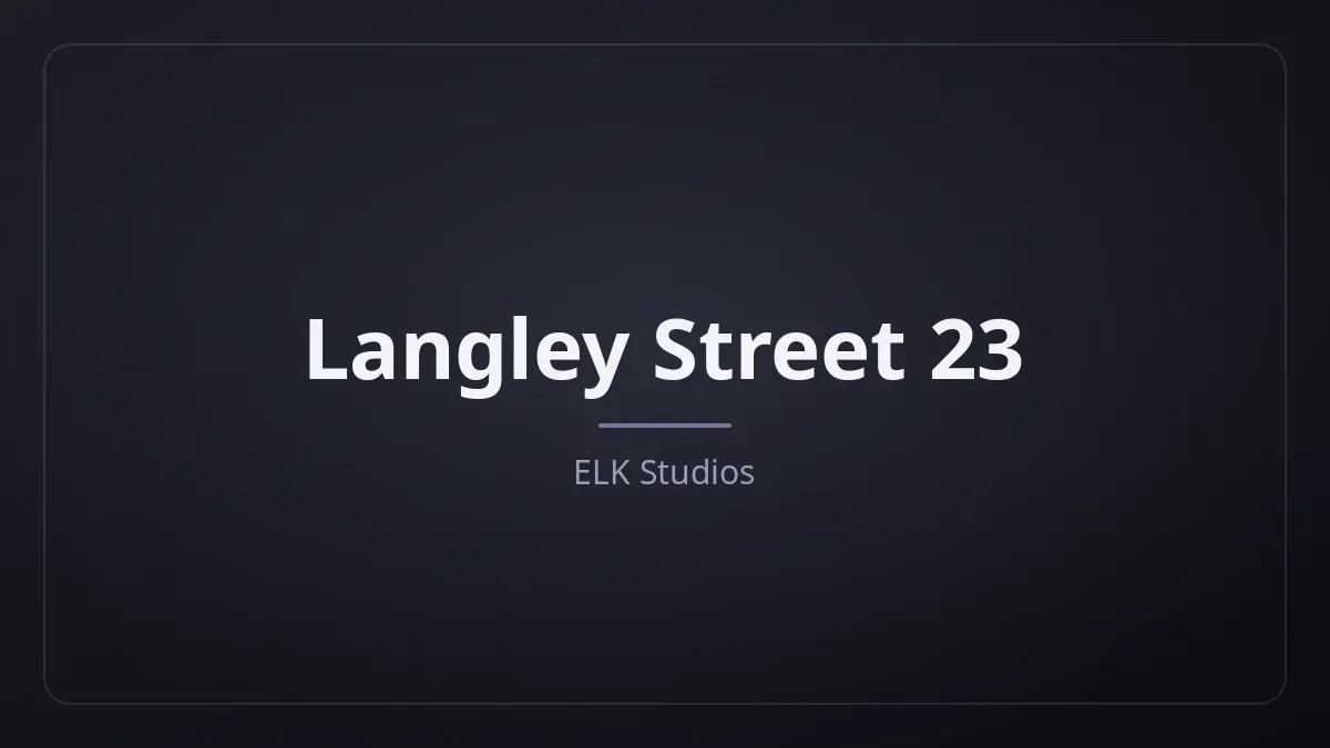 Langley Street 23 kapak görseli