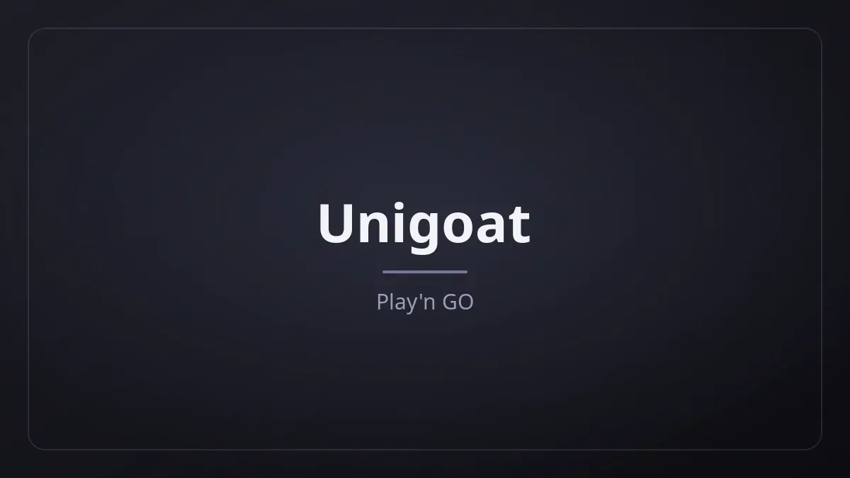 Unigoat kapak görseli