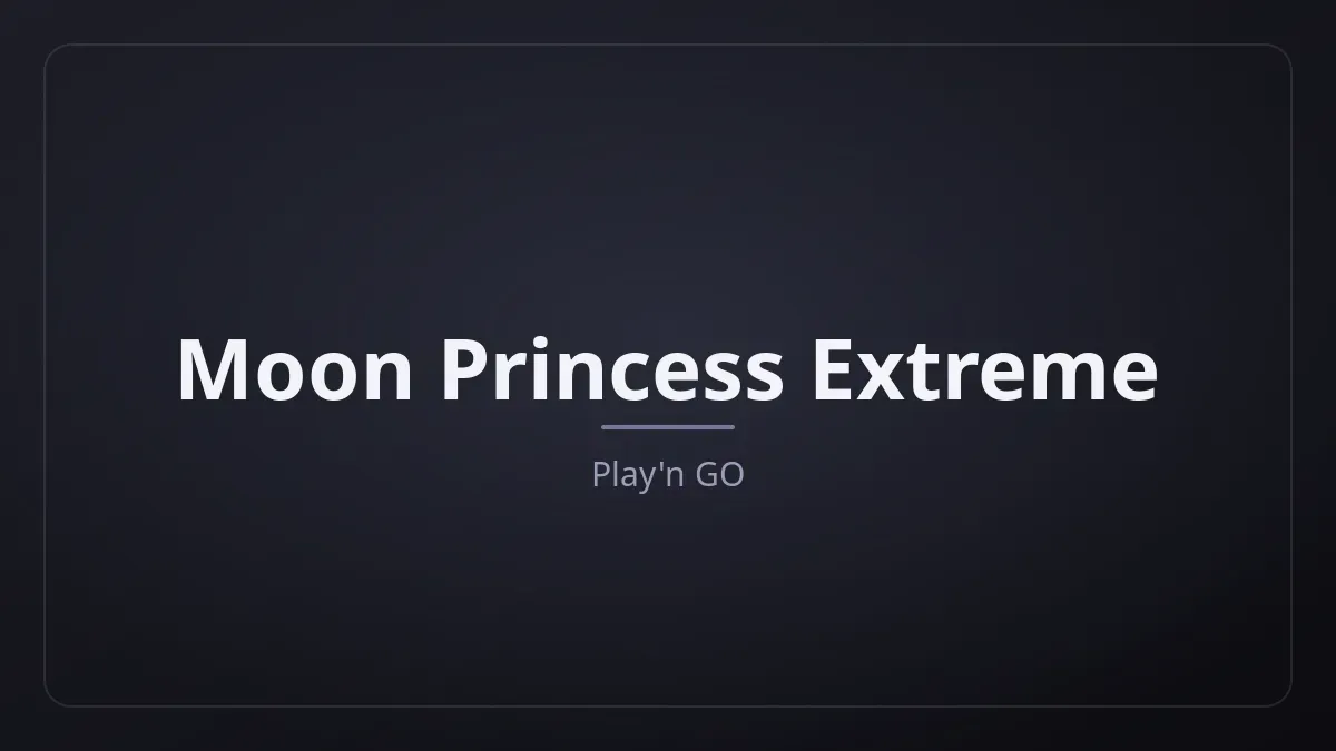 Moon Princess Extreme kapak görseli