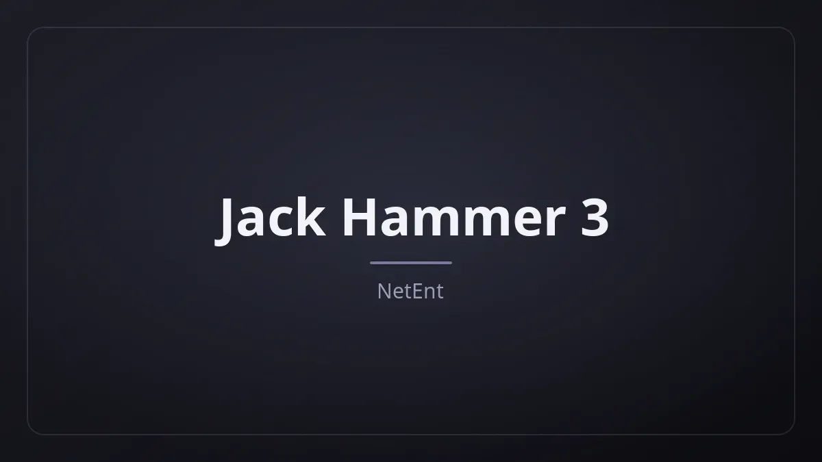 Jack Hammer 3 kapak görseli