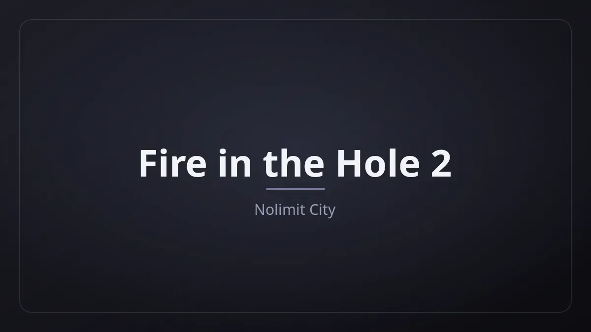 Fire in the Hole 2 kapak görseli