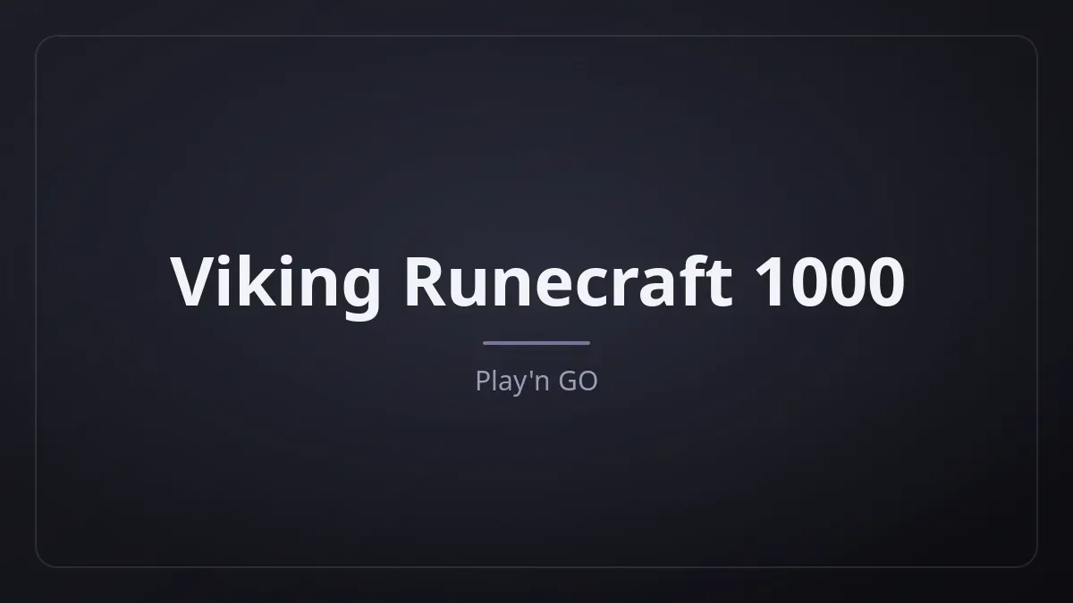 Viking Runecraft 1000 kapak görseli