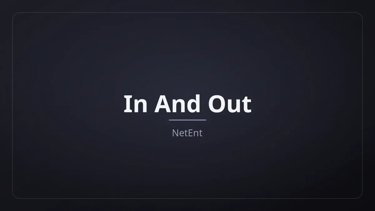 In And Out kapak görseli