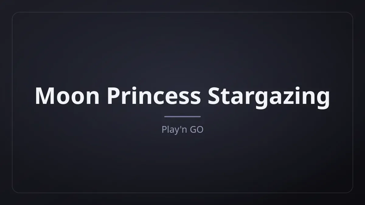 Moon Princess Stargazing kapak görseli