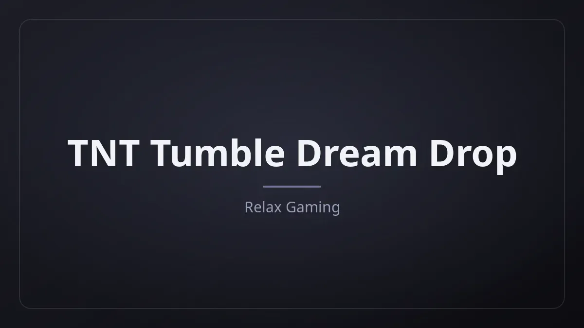 TNT Tumble Dream Drop kapak görseli