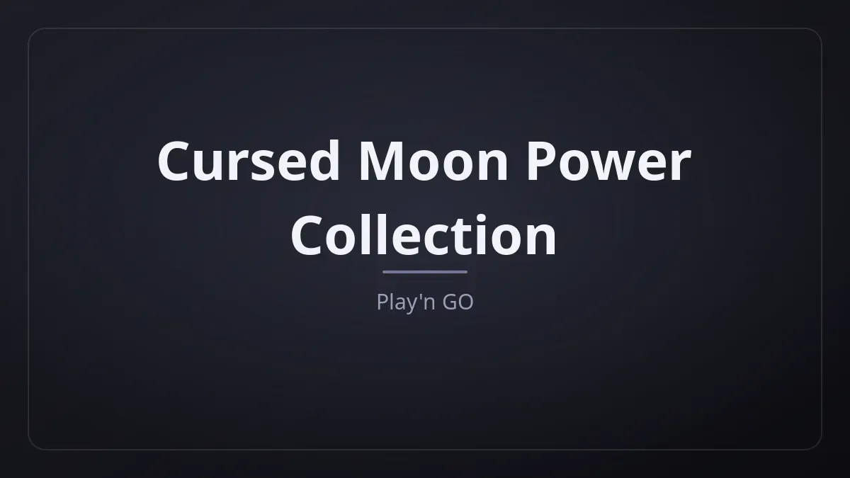 Cursed Moon Power Collection kapak görseli