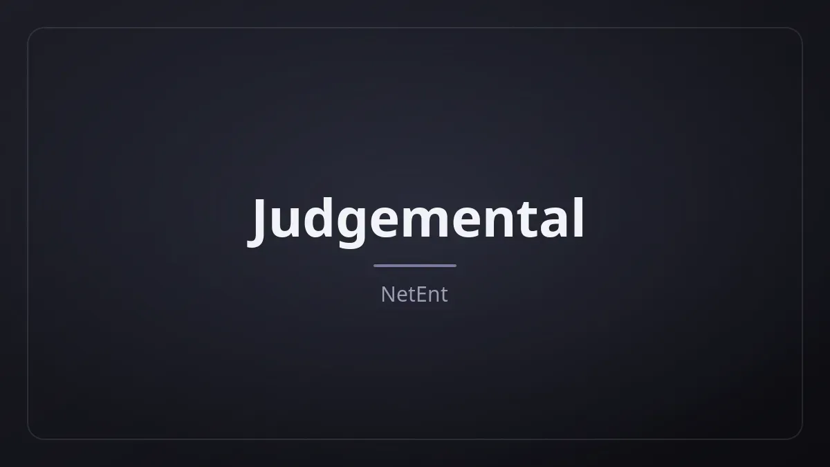 Judgemental kapak görseli
