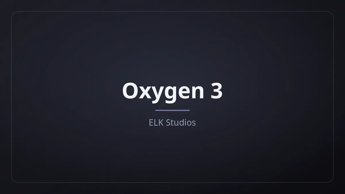 Oxygen 3 kapak görseli