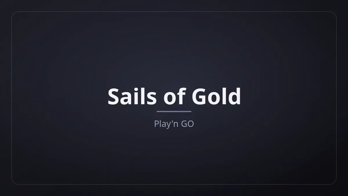 Sails of Gold kapak görseli