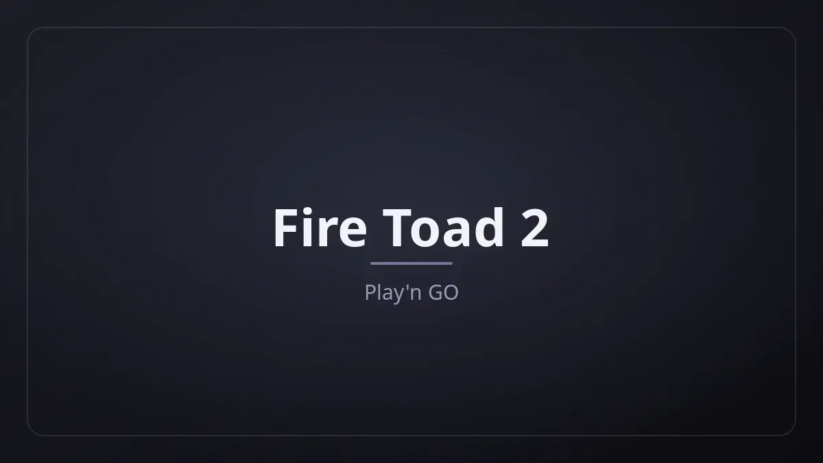 Fire Toad 2 kapak görseli