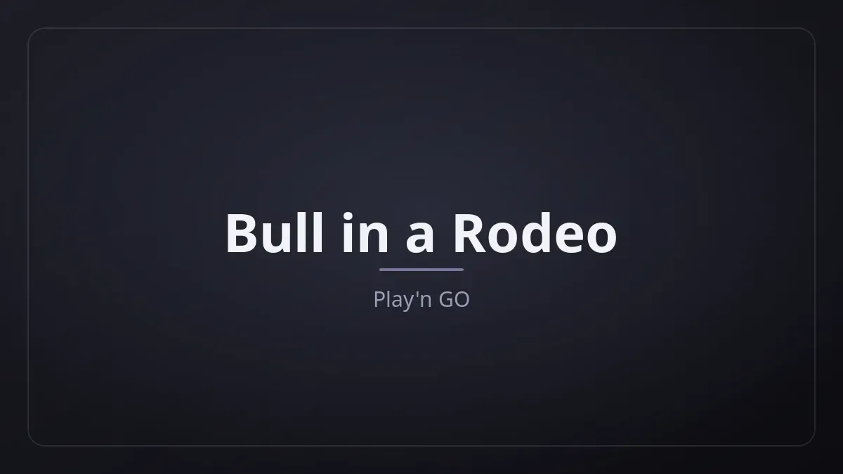Bull in a Rodeo kapak görseli