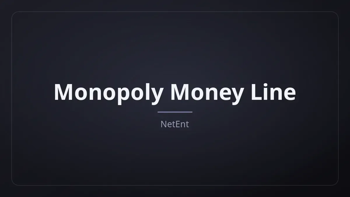 Monopoly Money Line kapak görseli