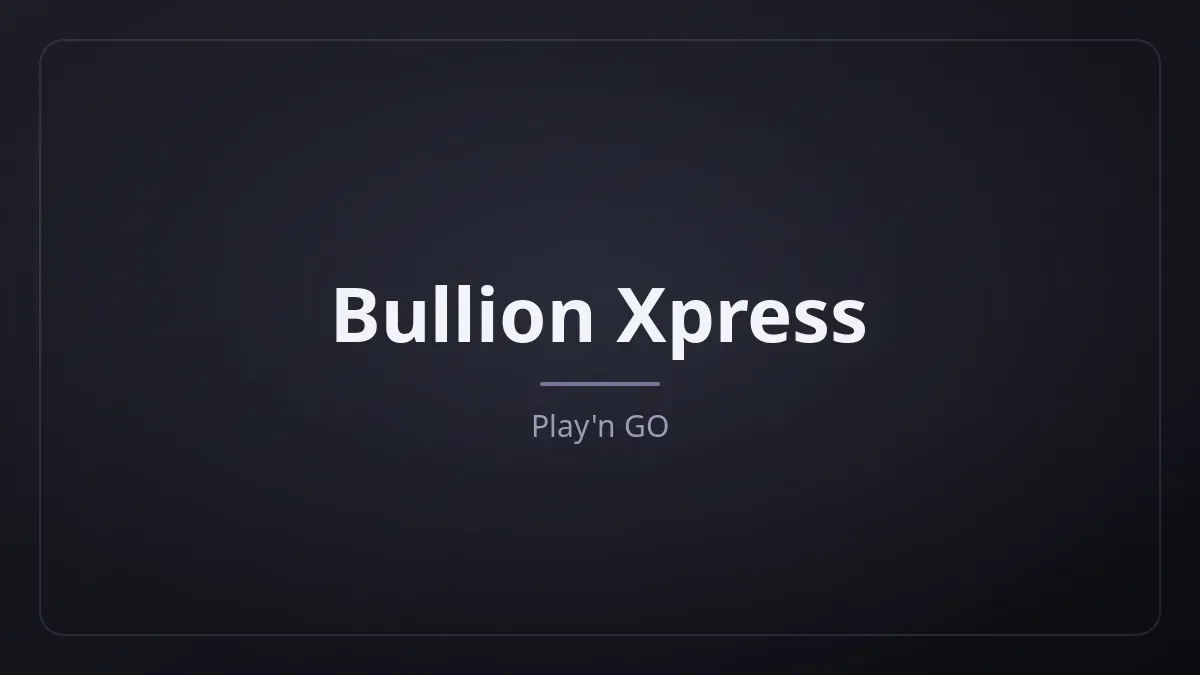 Bullion Xpress kapak görseli
