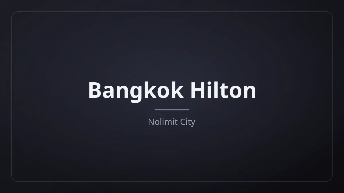 Bangkok Hilton kapak görseli