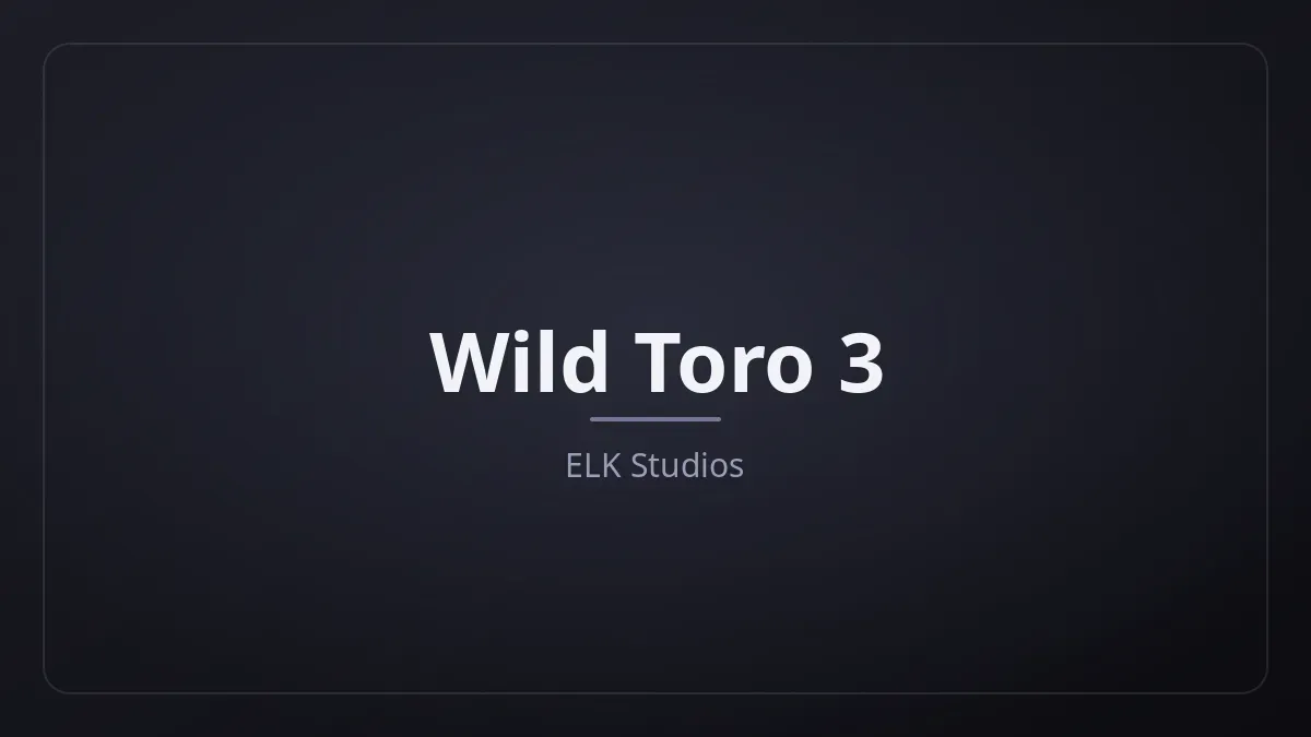 Wild Toro 3 kapak görseli