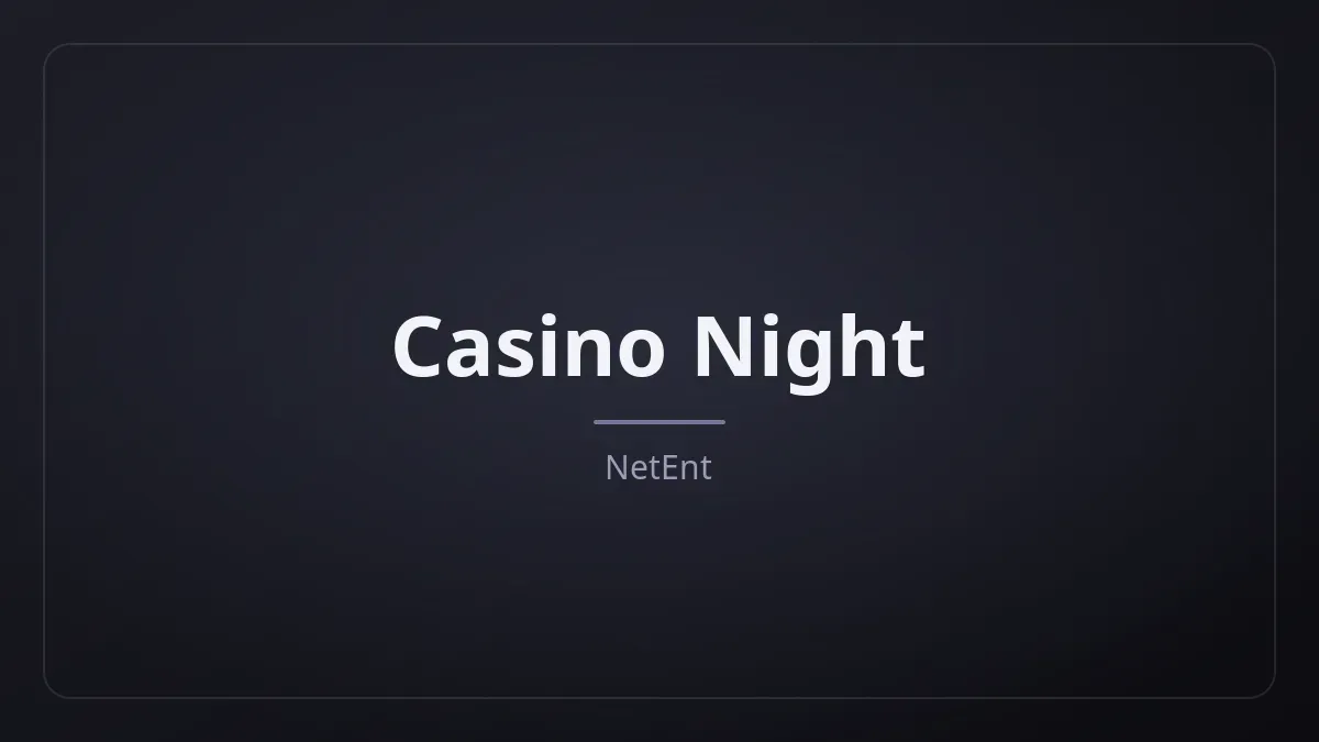 Casino Night kapak görseli