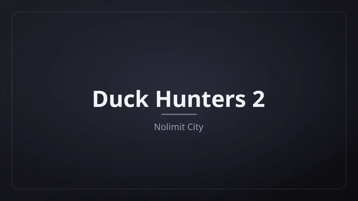 Duck Hunters 2 kapak görseli