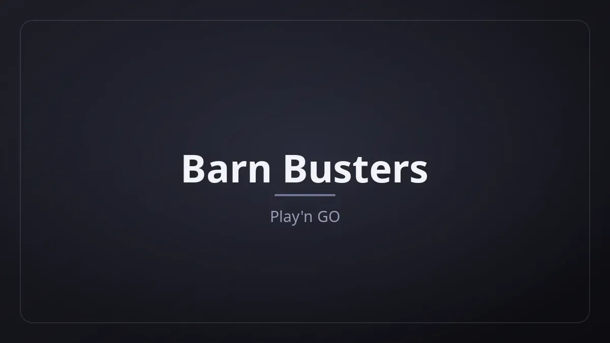 Barn Busters kapak görseli