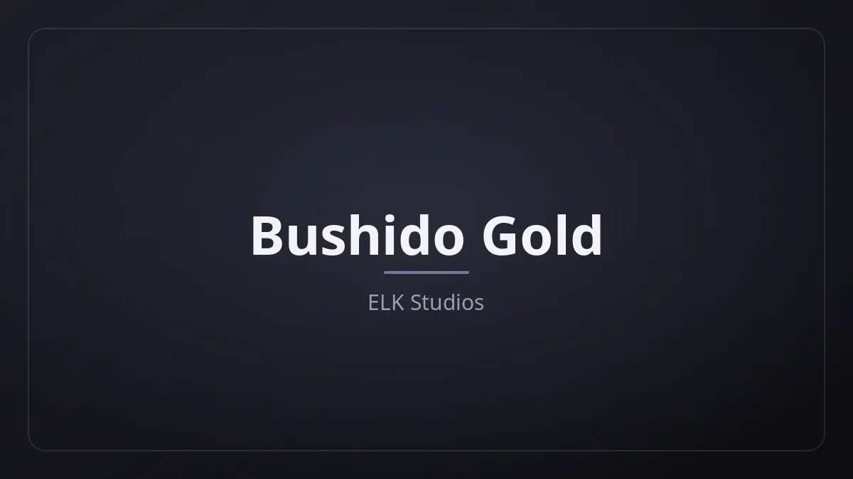 Bushido Gold kapak görseli