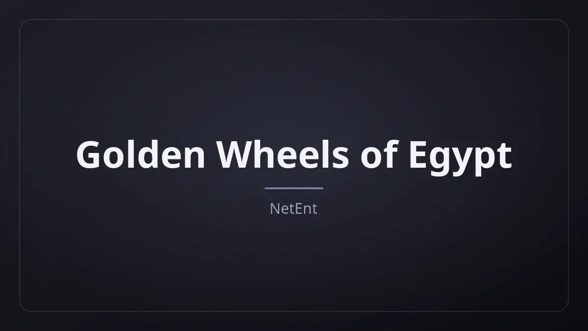 Golden Wheels of Egypt kapak görseli