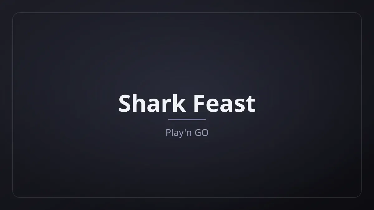 Shark Feast kapak görseli