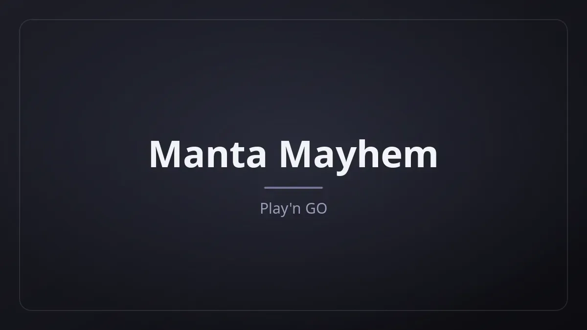 Manta Mayhem kapak görseli