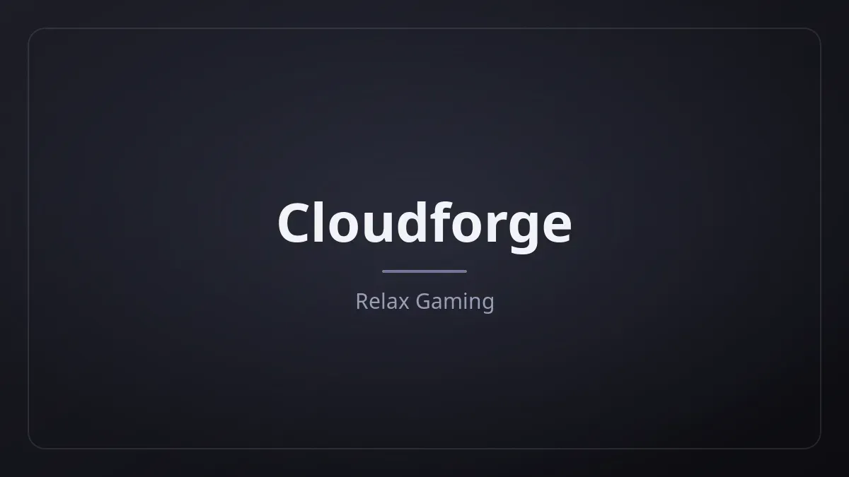 Cloudforge kapak görseli
