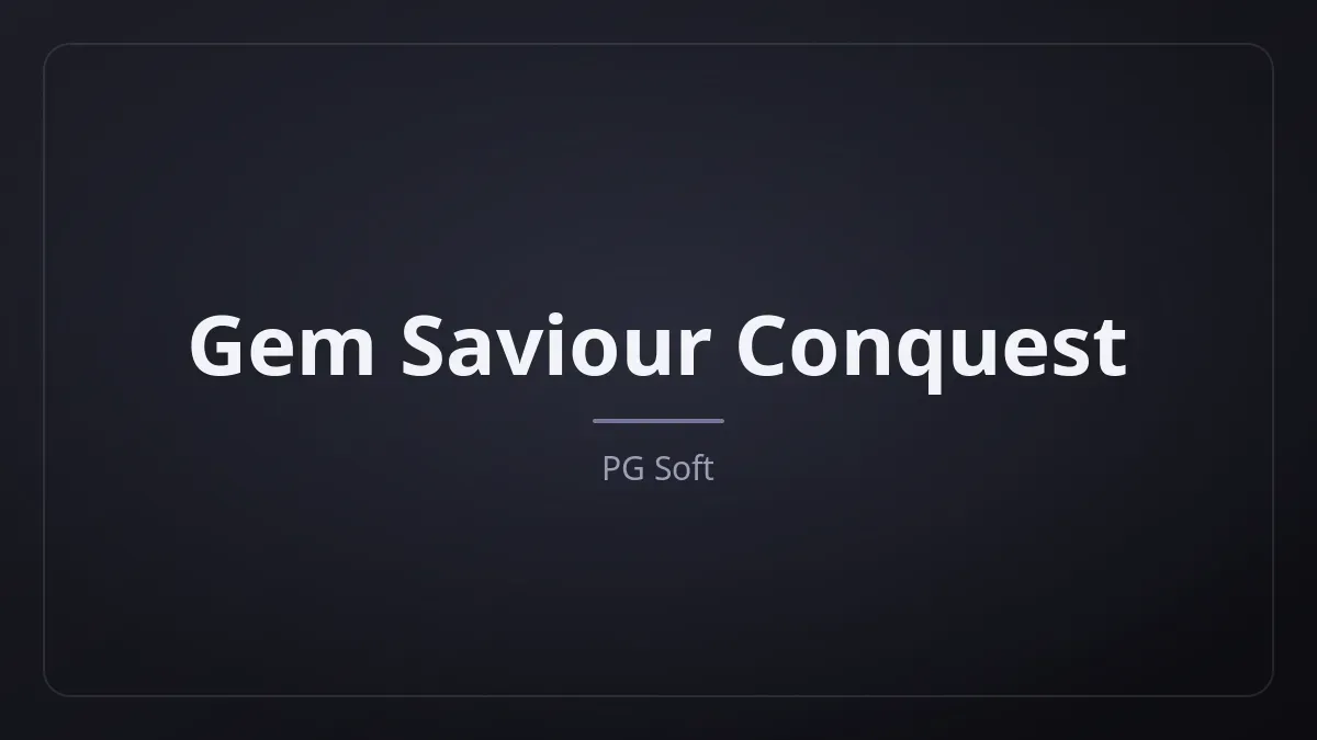 Gem Saviour Conquest kapak görseli