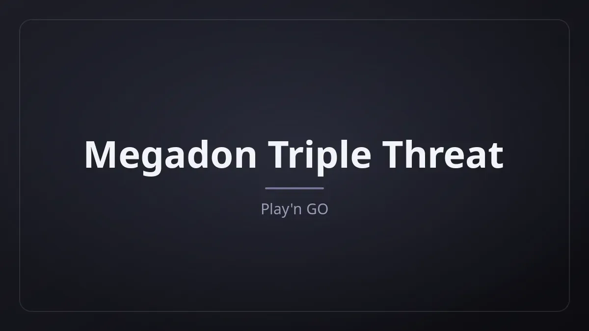 Megadon Triple Threat kapak görseli
