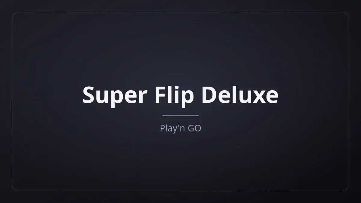 Super Flip Deluxe kapak görseli
