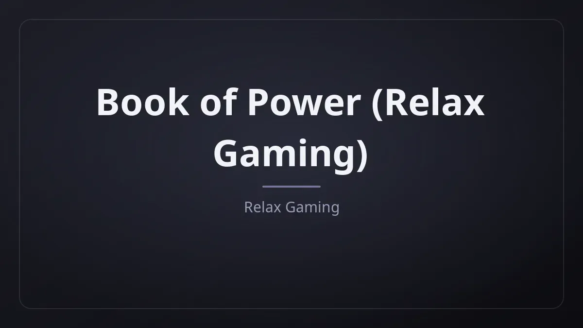 Book of Power kapak görseli