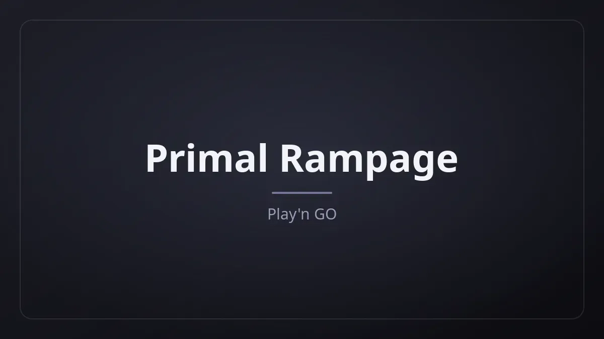 Primal Rampage kapak görseli