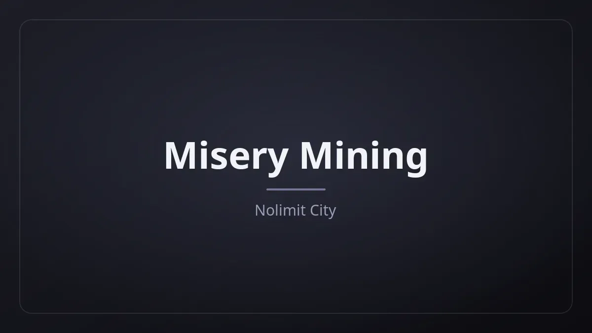 Misery Mining kapak görseli