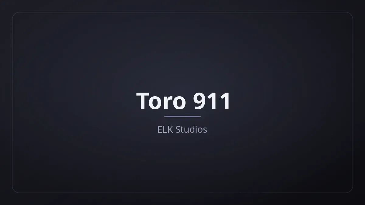 Toro 911 kapak görseli