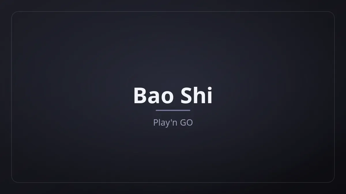 Bao Shi kapak görseli