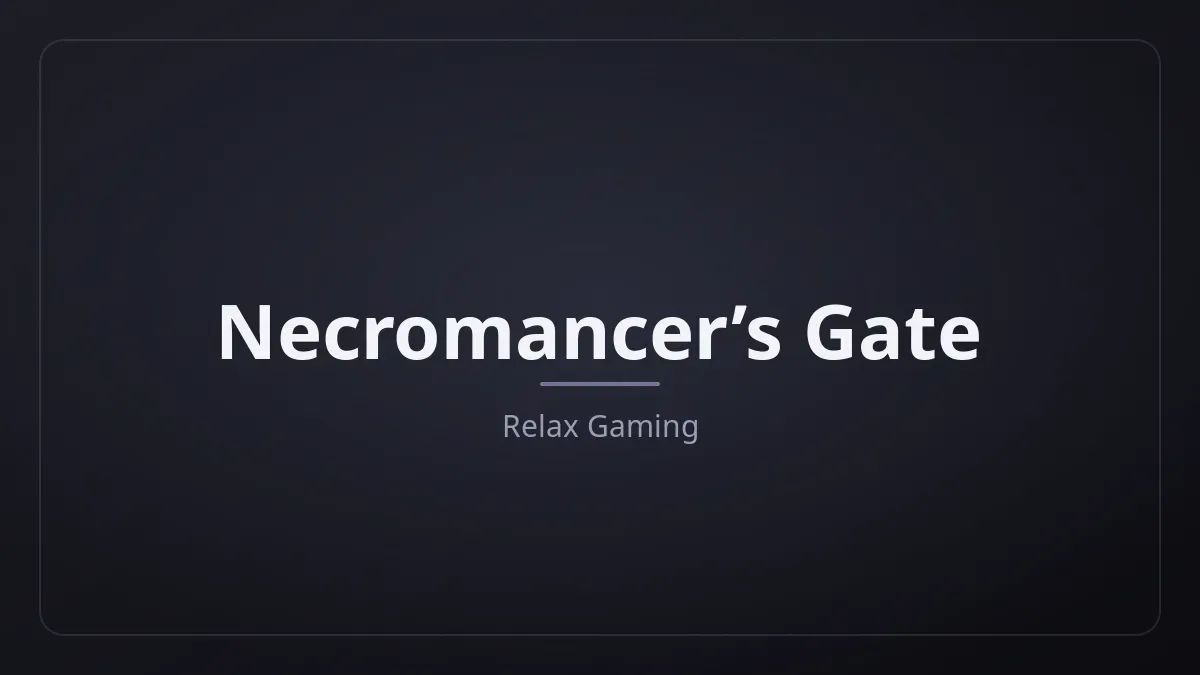 Necromancer’s Gate kapak görseli