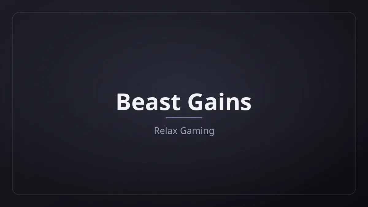Beast Gains kapak görseli