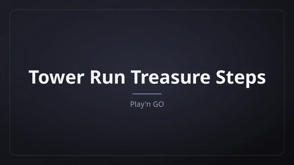 Tower Run Treasure Steps kapak görseli
