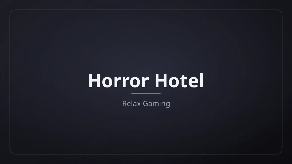 Horror Hotel kapak görseli