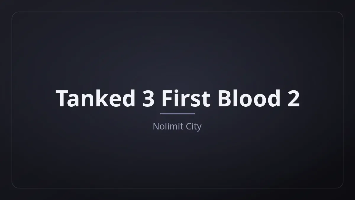 Tanked 3 First Blood 2 kapak görseli
