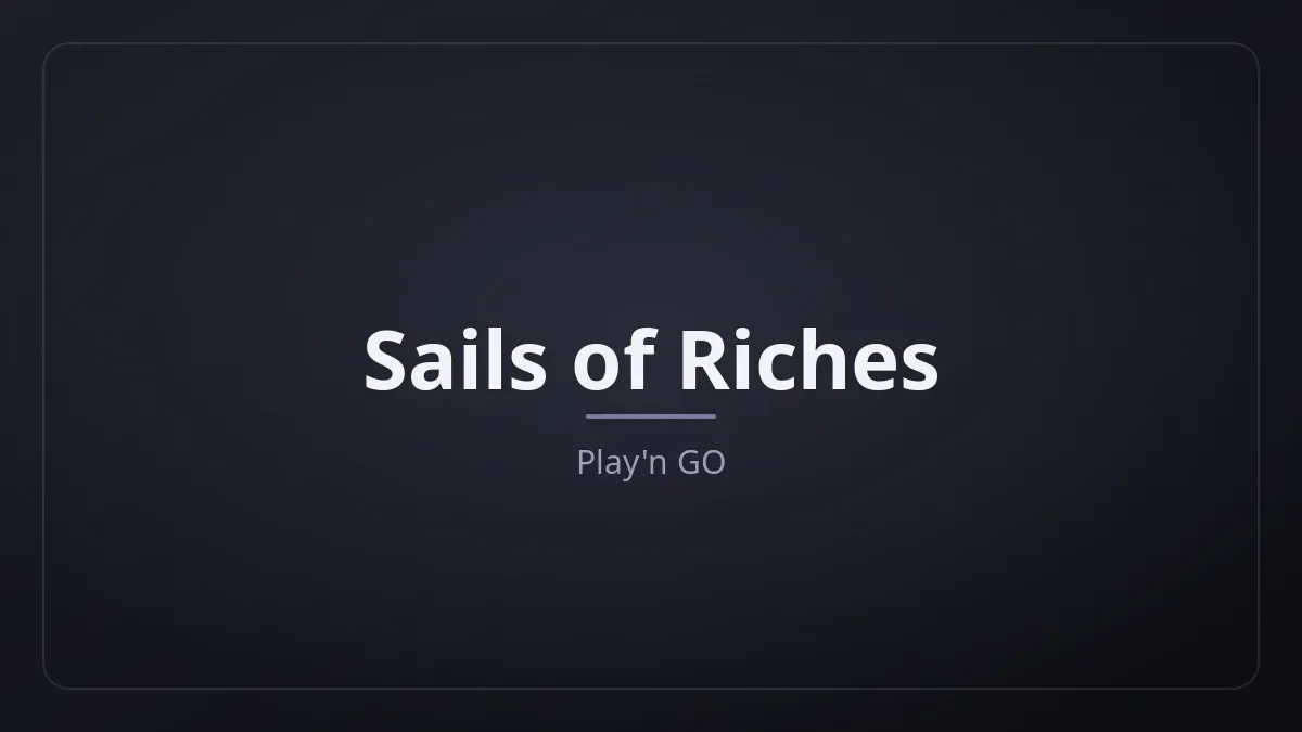 Sails of Riches kapak görseli