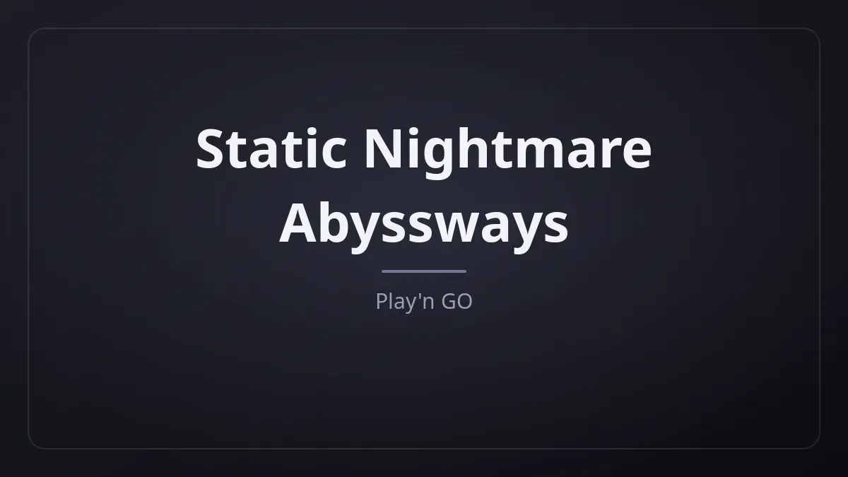 Static Nightmare Abyssways kapak görseli