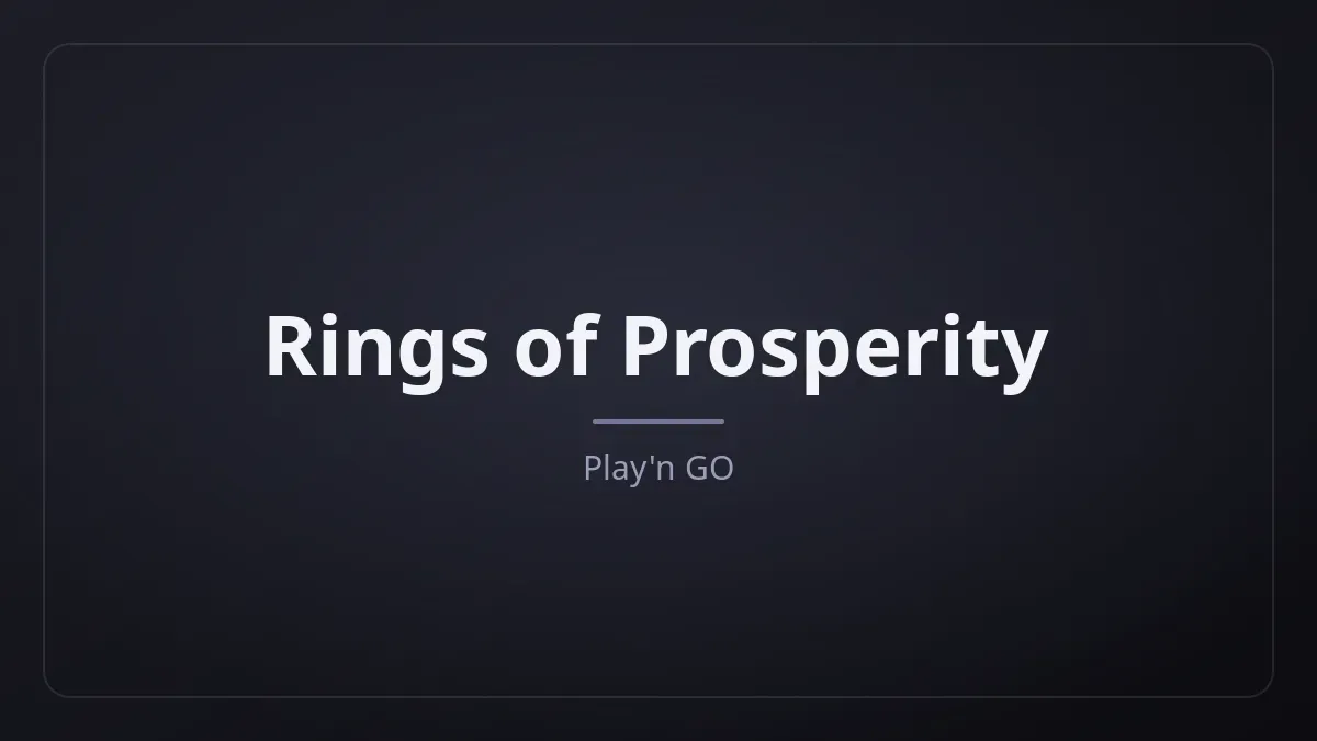 Rings of Prosperity kapak görseli
